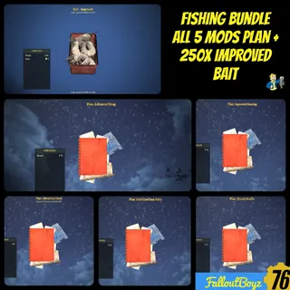 All 5 Fishing Rods Plan + 250 Improved Bait