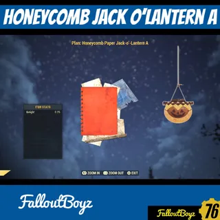 Honeycomb Paper Jack O’Lantern A Plan