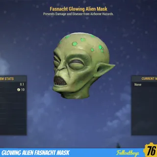 Glowing Alien Mask