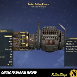 Gatling Plasma Full Modded