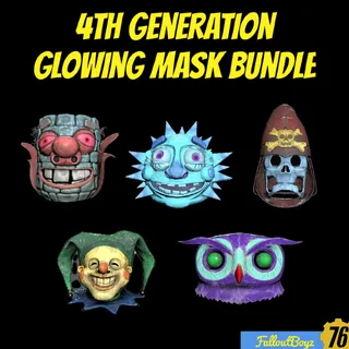 All 5 Glowing Mask 4th Generation