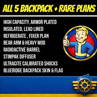 All 5 Backpack Plan + Rare Plan