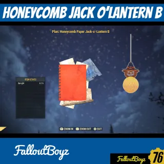 Honeycomb Paper Jack O’Lantern B Plan