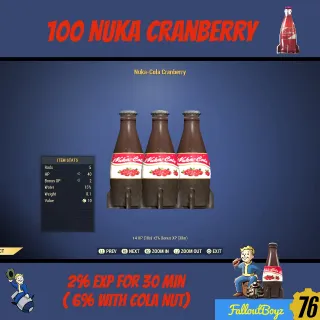 100 Nuka Cola Cranberry