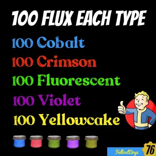 100 Flux each type