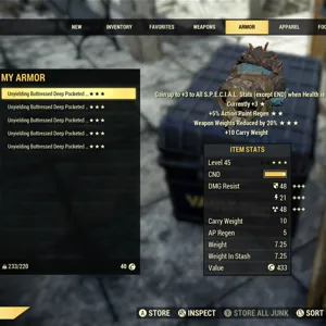 Uny AP WWR Trapper Armour FULL SET!