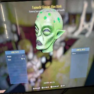 Glowing Alien Mask