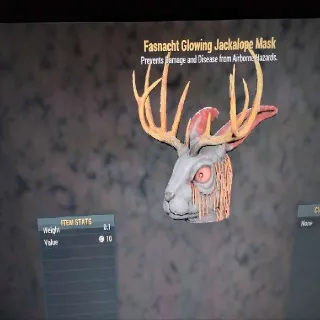 Glowing Jackalope Mask