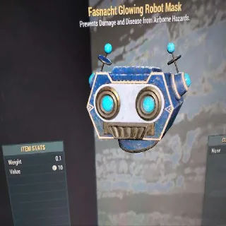 Glowing Robot Mask