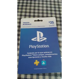 $25.00 USD PlayStation Store