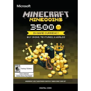 Minecraft: Minecoins Pack 3500 Coins - Multiplatform