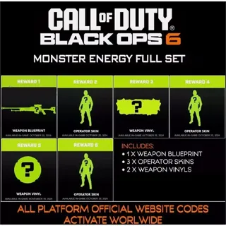 COD BO 6 - Monster Energy Rewards Bundle