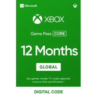 Xbox Game Pass Core 12 Months  