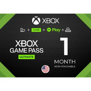 XBOX GAME PASS ULTIMATE 1 MONTH + EA  - USA 