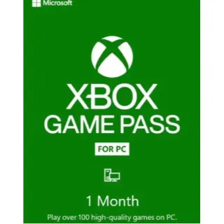 Xbox Game Pass PC 1 month GLOBAL