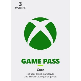 Xbox Game Pass Core 3 month