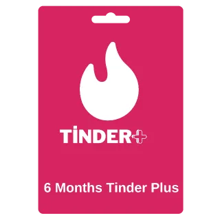 6 Months Tinder Plus - GLOBAL 