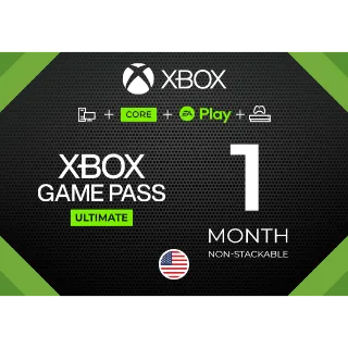 XBOX GAME PASS ULTIMATE 1 MONTH + EA  - USA 