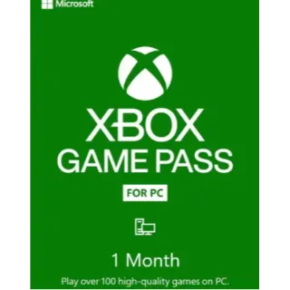 Xbox Game Pass PC 1 month GLOBAL