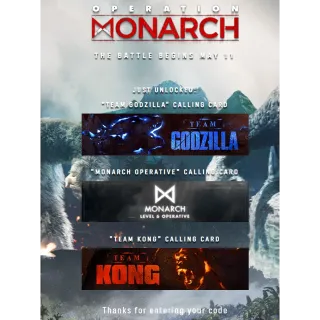 Call of Duty Warzone - Godzilla vs. Kong Calling Cards