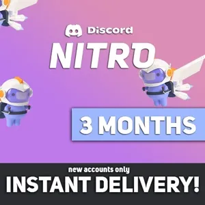 Discord Nitro 3 Months + 2 Boosts TRIAL [AUTO DELIERY]