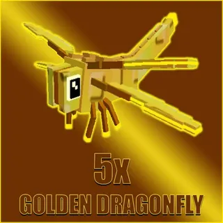 5x Golden Dragonfly
