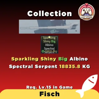 Sparkling Shiny Big Albino Spectral Serpent [Collection] - FISCH