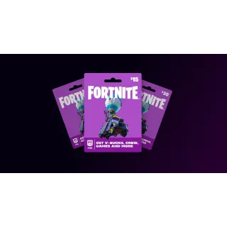 $30.00 USD EPIC GAMES GIFTCARD USD