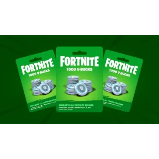 1k Xbox vbuck codes x6