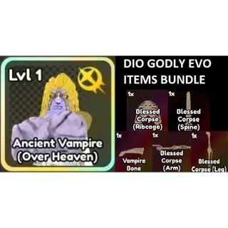 Dio Godly Evo Item Bundle anime last