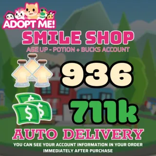 Age Up Potions + Bucks 											