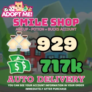 Age Up Potions + Bucks 											