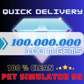 100M Gems PS99