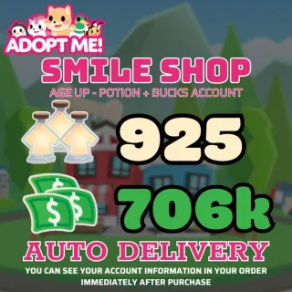 Age Up Potions + Bucks 											