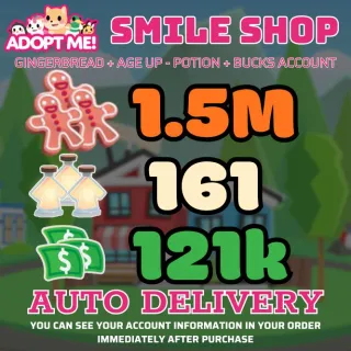 Age Up Potions + Bucks + Gingerbread												