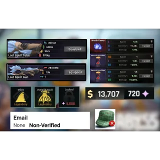 Abyss Account - Vampire Squid & Shark - Lost Spirit Gun & Lost Spirit Tube