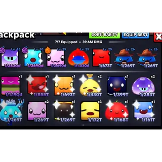 💎 283Qd, 269QD Best Slime - 👑 Rebirth 24 Slime Rng Account 