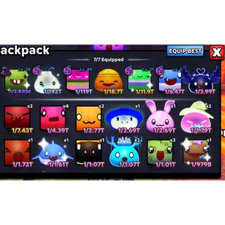 Best Slime 2.83QD - REBIRTH 18 Slime Rng Account 