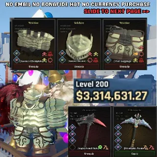 ARCANGEL × DRAGON HEAD + PRISMATIC - FULL GAMEPASS - 🔥⚒️ THE FORGE