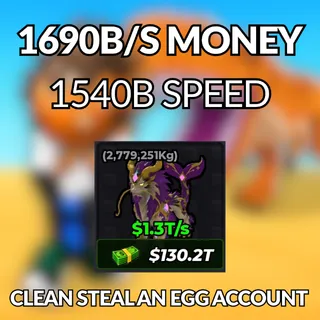 💎  $1690B/S Steal An Egg Account 