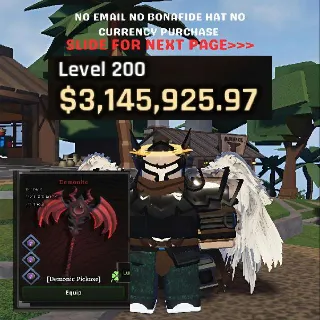 3 MILLION + Demonic Pickaxe