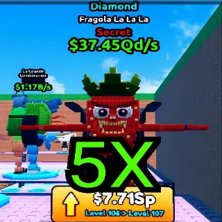 Escape Tsunami For Brainrots! - FRAGOLA LA LA LA 5X