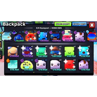 👑 Rebirth 26 - 💎 9.61QN 6.26QN Best Slime ( Complete Gamepass Slime Rng Account )