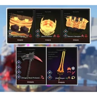 ✨THE FORGE ACCOUNT - $33 MILLION MONEY - SURYAFAL RAVEN ARMOR SET