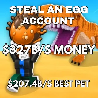 327B/S Steal An Egg Clean Account 