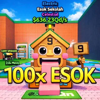100X - ($636.23QD/S) ESOK SEKOLAH