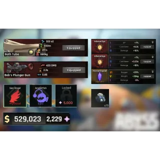 👑 Sea Angel - Bob's Plunger + Bath tube - Clean End Game Account