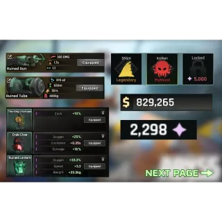 👑🐙 Kraken - Ruined Gun + Ruined Tube - Clean End Game Account 