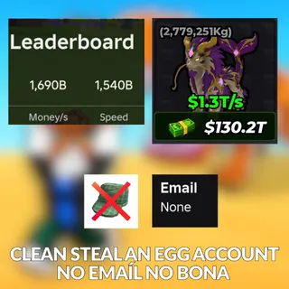 💎  $1690B/S Steal An Egg Account 
