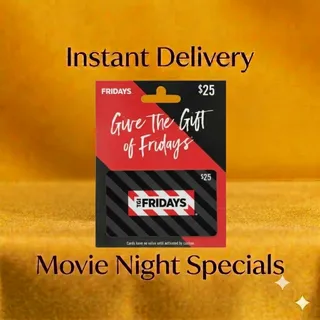 TGI Fridays Gift Card 25 USD